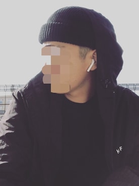 「HUF（ハフ）のアイテム（ナイロンジャケット）」を使った、わいあーるさん（メンズ・172cm）の秋コーディネート