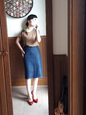 「DIANA」｜「アイテム（腕時計）」を使った、きよさん（レディース・149cm）の夏コーディネート