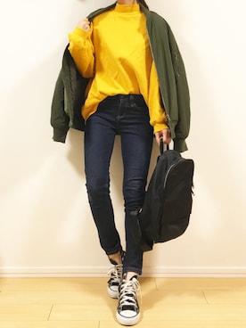 「cocoa（ココア）のアイテム」を使った、Saaさん（レディース・153cm）の冬コーディネート