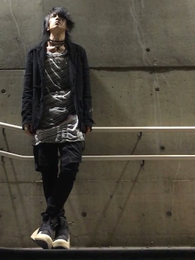 「kiryuyrik（キリュウキリュウ）のアイテム（Tシャツ/カットソー）」を使った、Re:birthさん（メンズ・175cm）の春コーディネート