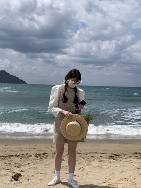 「BEAMS（ビームス）のアイテム（シャツ/ブラウス）」を使った、kana  さん（レディース・166cm）の春コーディネート