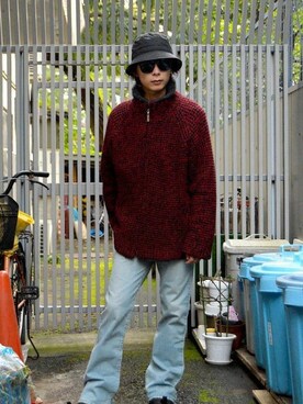 「Levis」｜「アイテム（ブルゾン）」を使った、dude_harajukuさん（メンズ・165cm）の秋コーディネート