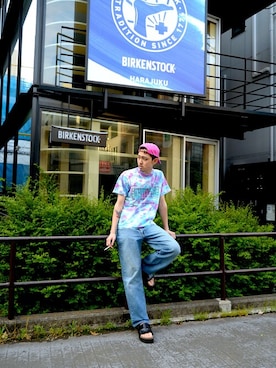 「VERSACE（ヴェルサーチ）のアイテム（パンツ）」を使った、dude_harajukuさん（メンズ・178cm）の春コーディネート