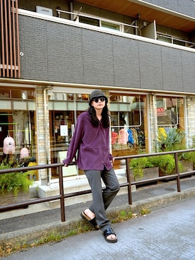「no brand（ノーブランド）のアイテム（その他アウター）」を使った、dude_harajukuさん（メンズ・178cm）の春コーディネート