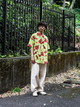「no brand（ノーブランド）のアイテム」を使った、dude_harajukuさん（メンズ・180cm）の夏コーディネート