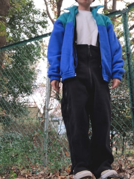 「WAIPER.inc（ワイパーインク）のアイテム（オールインワン・サロペット）」を使った、shiiiiiさん（レディース・157cm）の冬コーディネート