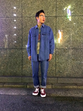 「ONE STAR」｜小太郎さん（メンズ・171cm）の秋コーディネート