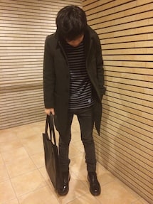 April77 | 黒スキニーデニム(デニムパンツ)