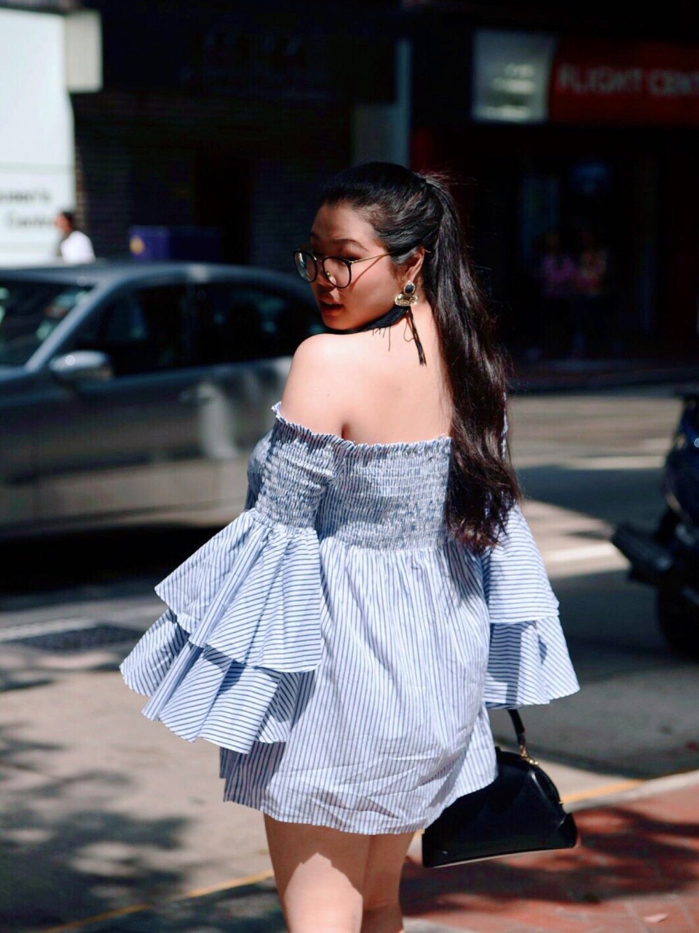 「2018ss、hongkong」｜「ZARAのアイテム（ピアス（両耳用）、ブラック系）」を使った、keely さん（レディース・158cm）の秋コーディネートの1枚目の写真