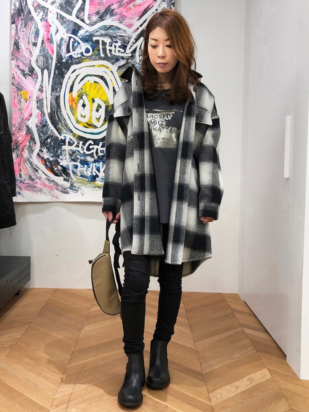 「CPOシャツ、CPO、チェックシャツ、チェック柄、メンズライク、セットアップ、冬コーデ、大人カジュアル、paulstuartadvance、ootd」｜「Paul Stuart advanceのLuke (ルーク）CPOシャツ（シャツ/ブラウス、その他）」を使った、paulstuartadvanceさん（レディース・151cm）の秋コーディネートの1枚目の写真