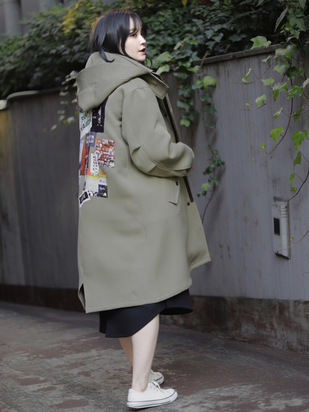 「コート、コートコーデ、コートスタイル、ART、NYスタイル、ニューヨークスタイル、manyway、paulstuartadvance、ootd、outfit」｜「Paul Stuart advanceのMadison（マディソン）MANY WAY ARTエアクロスコート（モッズコート、グリーン系）」を使った、paulstuartadvanceさん（レディース・165cm）の秋コーディネートの1枚目の写真