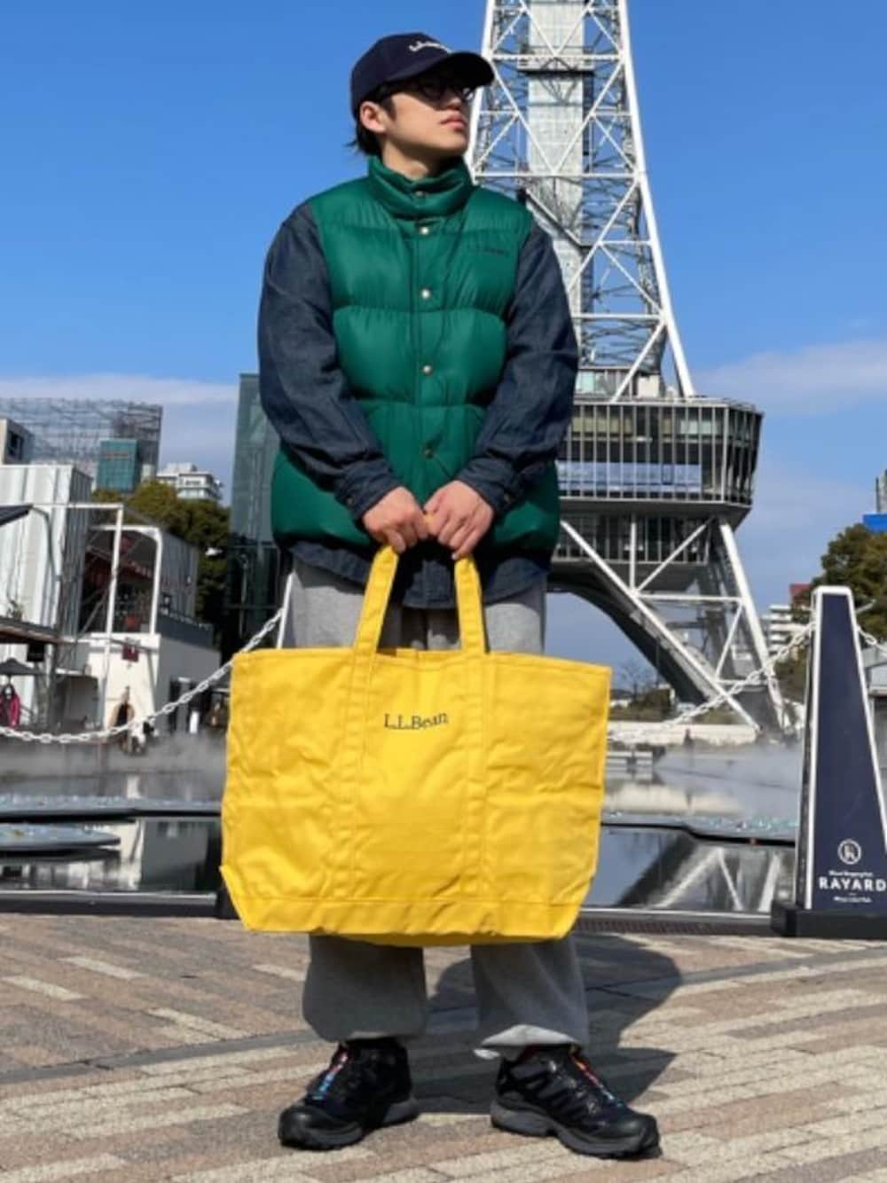 M(L.L.Bean名古屋栄店)｜L.L.Beanのダウンベストを使った