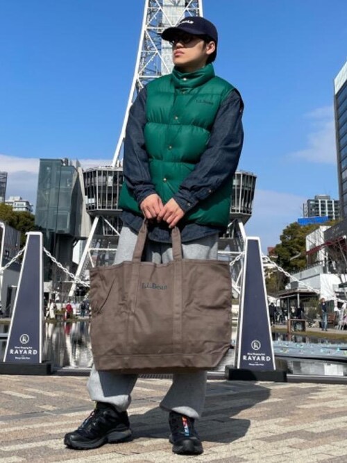 M(L.L.Bean名古屋栄店)｜L.L.Beanのトートバッグを使ったコーディネート - WEAR