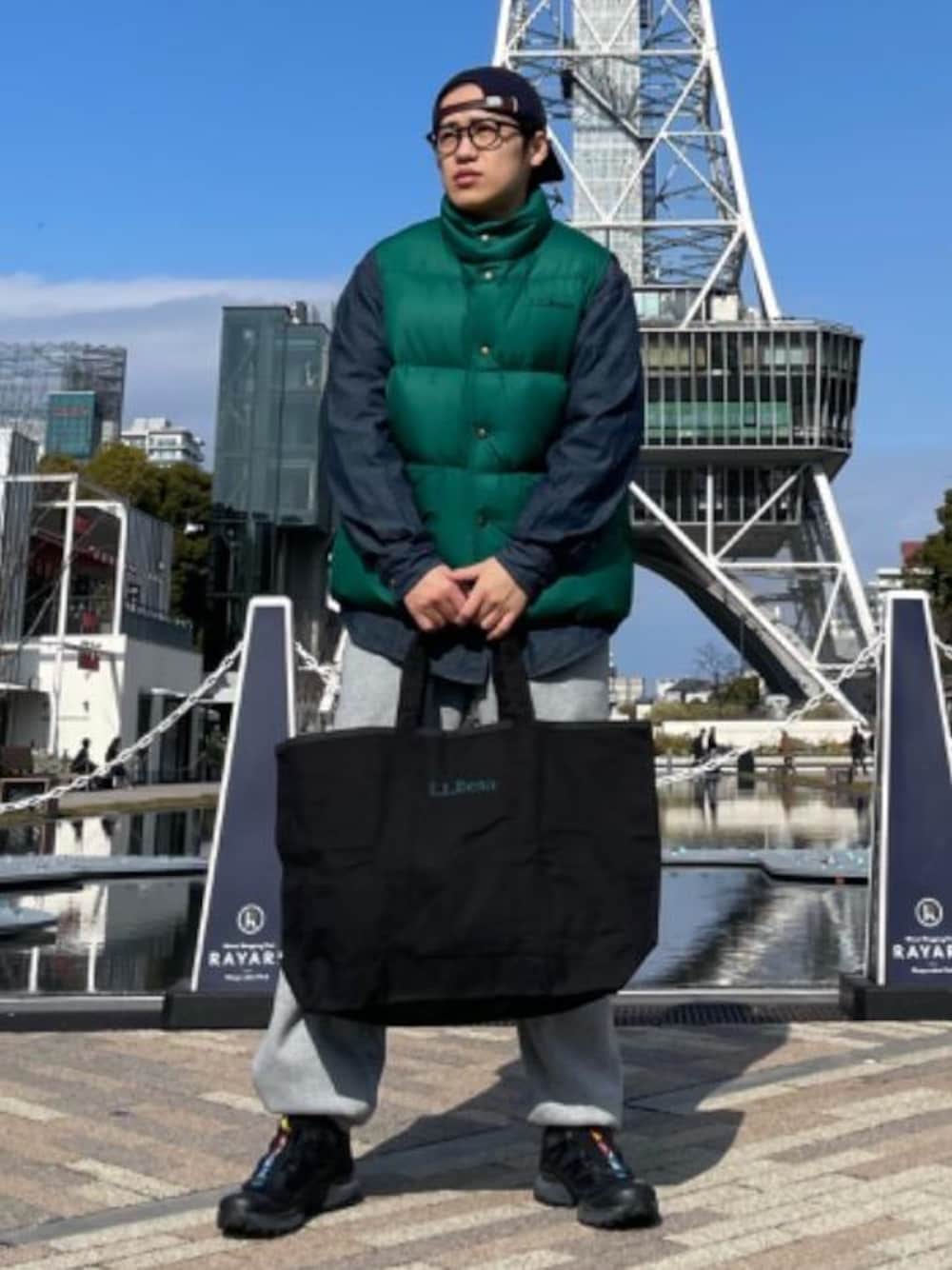 M(L.L.Bean名古屋栄店)｜L.L.Beanのトートバッグを使ったコーディネート - WEAR