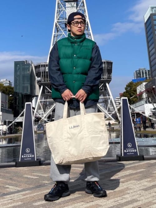 M(L.L.Bean名古屋栄店)｜L.L.Beanのトートバッグを使ったコーディネート - WEAR
