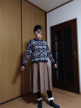 「RCWB（アールシーダブリュービー）のアイテム」を使った、うさん（レディース・153cm）の冬コーディネート