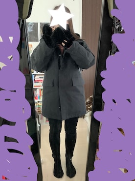 「coca（coca）（コカ）のアイテム（ダウンジャケット/コート）」を使った、タコ星人。さん（レディース・155cm）の冬コーディネート