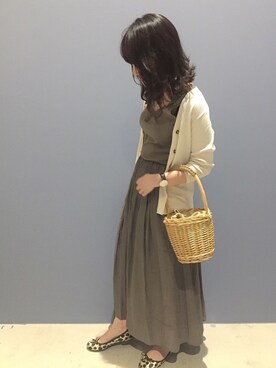 「H0183L20044」｜juri kuwanoさん（レディース・158cm）の夏コーディネート