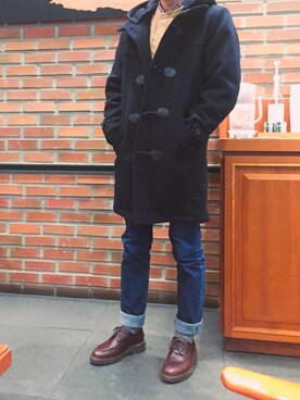 「KANGOL（カンゴール）のアイテム（ダウンジャケット/コート）」を使った、taichanさん（メンズ・170cm）の冬コーディネート