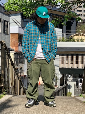 「dip（ディップ）のアイテム」を使った、ちょちょポリスさん（メンズ・170cm）の春コーディネート