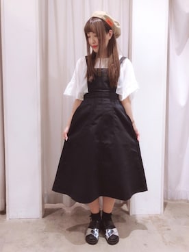 「メタリックサンダル」｜ayano♡さん（レディース・155cm）の春コーディネート