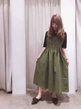 「イーハイフンワールドギャラリー(E hyphen world gallery)」｜ayano♡さん（レディース・155cm）の春コーディネート
