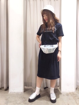 「CONVERSE（コンバース）のアイテム（バッグ）」を使った、ayano♡さん（レディース・155cm）の春コーディネート