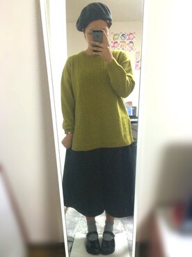 「PAR ICI」｜「アイテム（その他シューズ）」を使った、くんこさん（レディース・163cm）の冬コーディネート