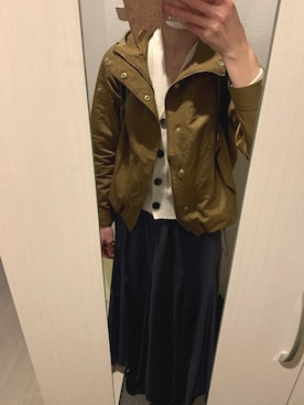 「アイテム（ブルゾン）」を使った、pekoさん（レディース・161cm・30代）の秋コーディネート