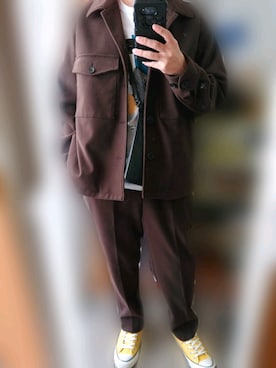 Qちゃんさん（メンズ・157cm）の冬コーディネート