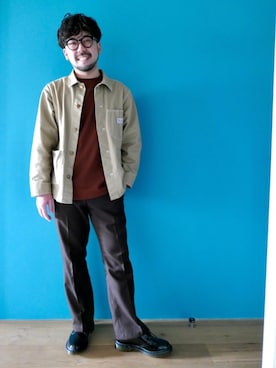 「SMITH'S（スミス）のアイテム（ジャケット/アウター）」を使った、リッキー ほそださん（メンズ・162cm）の春コーディネート