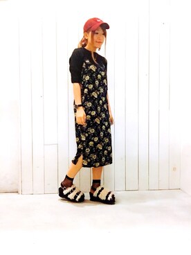 「FILA（フィラ）のアイテム（帽子）」を使った、suika☺︎さん（レディース・150cm）の夏コーディネート