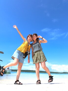 「FOREVER 21（フォーエバー トゥエンティーワン）のアイテム（トップス）」を使った、suika☺︎さん（レディース・150cm）の秋コーディネート