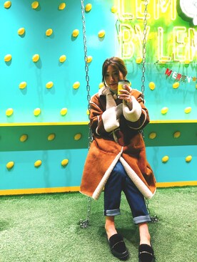 「AMERICAN HOLIC」｜suika☺︎さん（レディース・150cm）の冬コーディネート