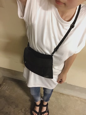 「Ungrid（アングリッド）のフレイドヘムストスリ（デニムパンツ）」を使った、natsuさん（レディース・160cm）の夏コーディネート