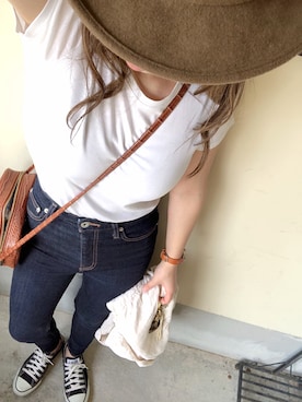 「Crushable（クラッシャブル）のアイテム」を使った、natsuさん（レディース・160cm）の秋コーディネート