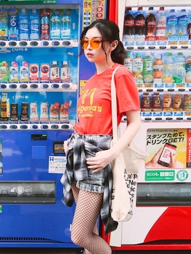 「WC（ダブル シー）のアイテム（レッグウェア）」を使った、elieさん（レディース・173cm）の秋コーディネート