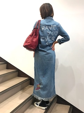 「B'2nd（ビーセカンド）のアイテム（ワンピース/ドレス）」を使った、MISATOさん（レディース・163cm）の秋コーディネート