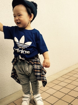 「baby ampersand（ベビーアンパサンド）のアイテム」を使った、はるみちさん（キッズ・80cm）の秋コーディネート