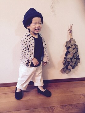 「アーバンリサーチ」｜はるみちさん（キッズ・80cm）の秋コーディネート