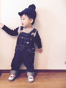 「baby ampersand（ベビーアンパサンド）のアイテム」を使った、はるみちさん（キッズ・80cm）の秋コーディネート