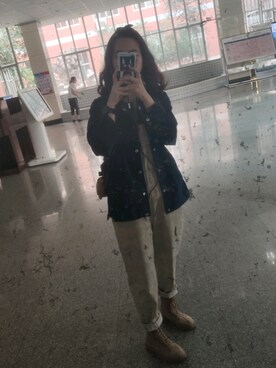 「ONLY（オンリー）のアイテム（ジャケット/アウター）」を使った、杀死那只知更鸟さん（レディース・162cm）の秋コーディネート