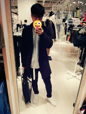 「Right-on（ライトオン）のアイテム（フォーマルスーツ/小物）」を使った、ひろとさん（メンズ・175cm）の冬コーディネート