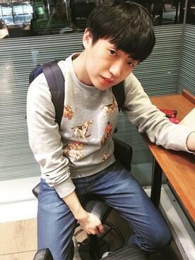 余琦さん（メンズ・177cm）の秋コーディネート