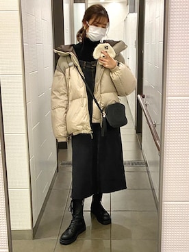 「STYLENANDA（スタイルナンダ）のアイテム（ブーツ）」を使った、rさん（レディース・164cm）の冬コーディネート