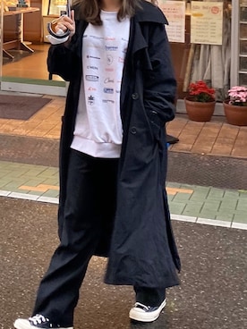 「STYLENANDA（スタイルナンダ）のアイテム（スウェット）」を使った、rさん（レディース・164cm）の春コーディネート