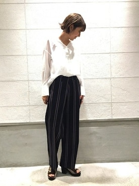 「Vネック」｜hirotaさん（レディース・167cm）の夏コーディネート