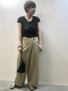 「MARROW（マロウ）のアイテム」を使った、hirotaさん（レディース・167cm）の夏コーディネート