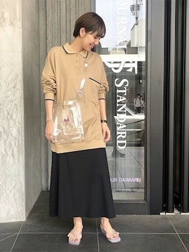 「EVERLAST(スポーツ・ライフスタイル)（エバーラスト）のアイテム」を使った、hirotaさん（レディース・167cm）の夏コーディネート