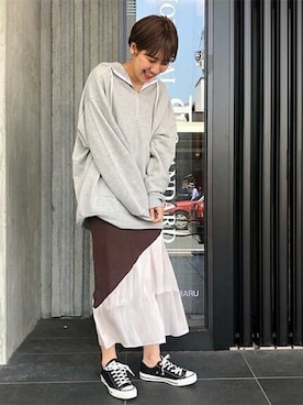 「JOURNAL STANDARD（ジャーナルスタンダード）のアイテム（スウェット）」を使った、hirotaさん（レディース・167cm）の秋コーディネート